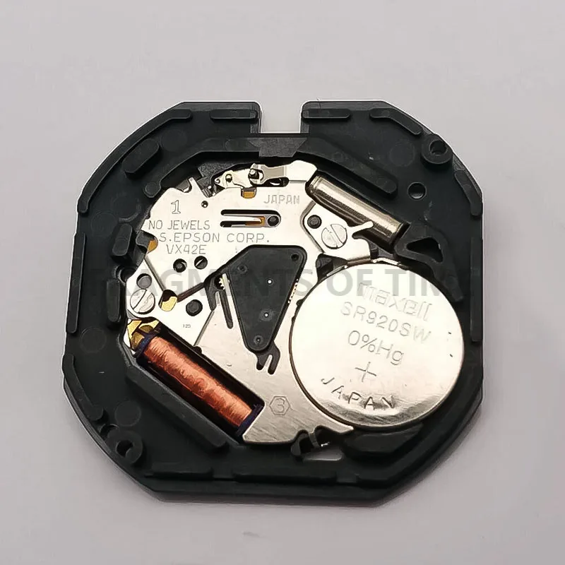 JAPAN VX42 Movement With Date Calendar Display Japan Movement VX42E Three Hands Calendar Date Metal Quartz Movement