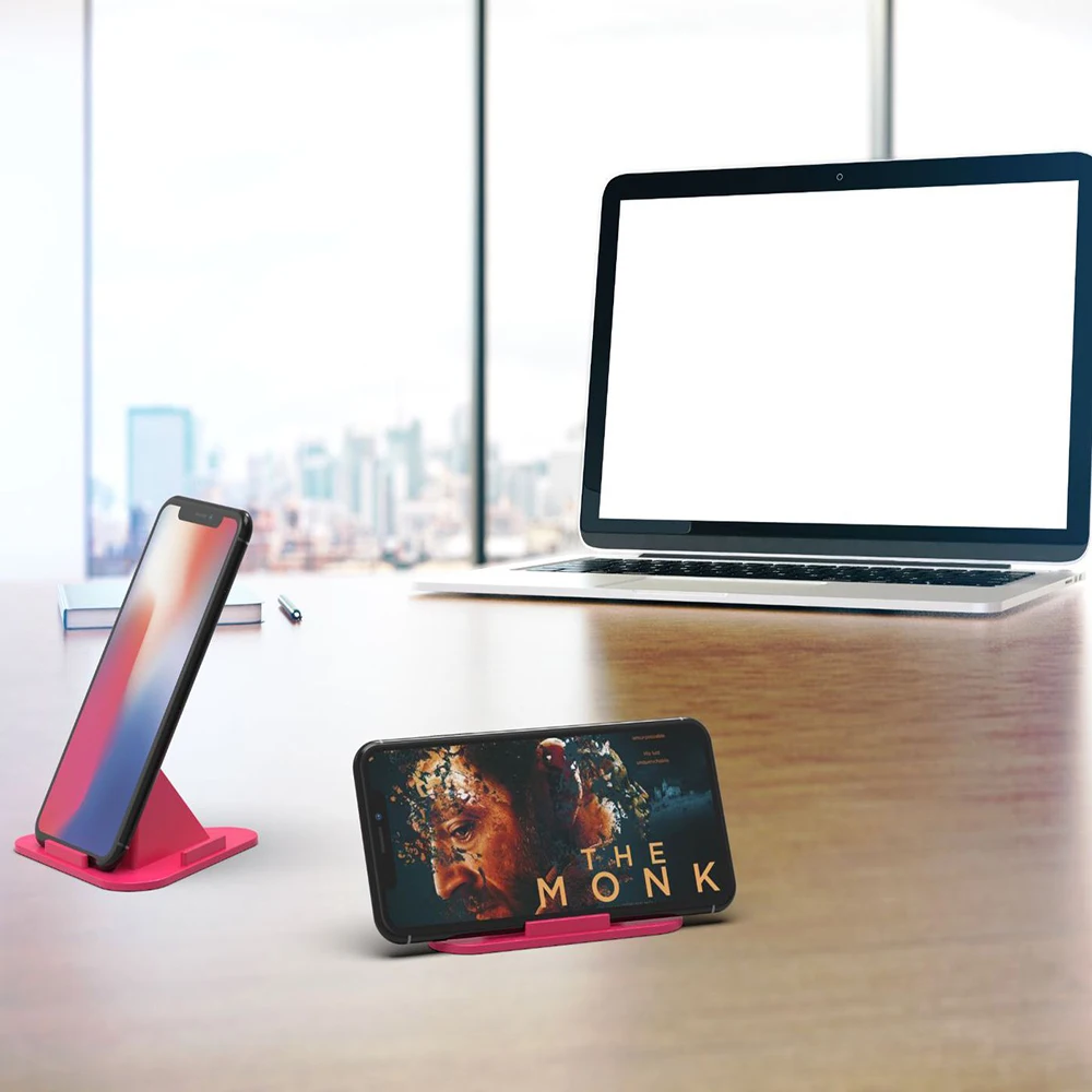 Pyramid Shape Desktop Phone Holder, Mini Tablet Stand