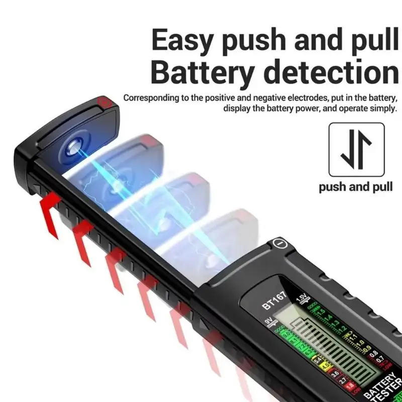 T5EA Compately Tester Tester Batteria Batterie salute per gestione domestica Professional Battery Checkers Strumento