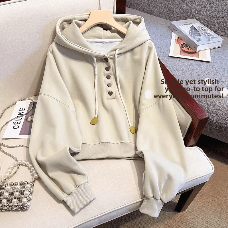 Sli فريدة من نوعها جميلة الأوروبية Sle المرأة هوديي Jaet الخريف الشتاء Faionable العصرية طويلة Sve فضفاضة تناسب البلوز