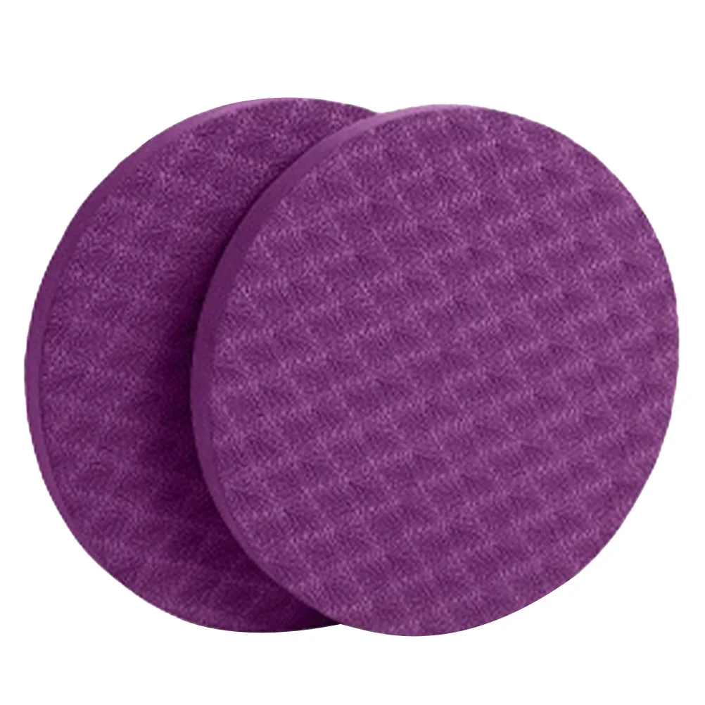 2 Pcs Floor Protector Mat Yoga Balance Thick Multi-function Knee Pad Folding Supplies Pads Purple Pilates Workout Elbow Miss