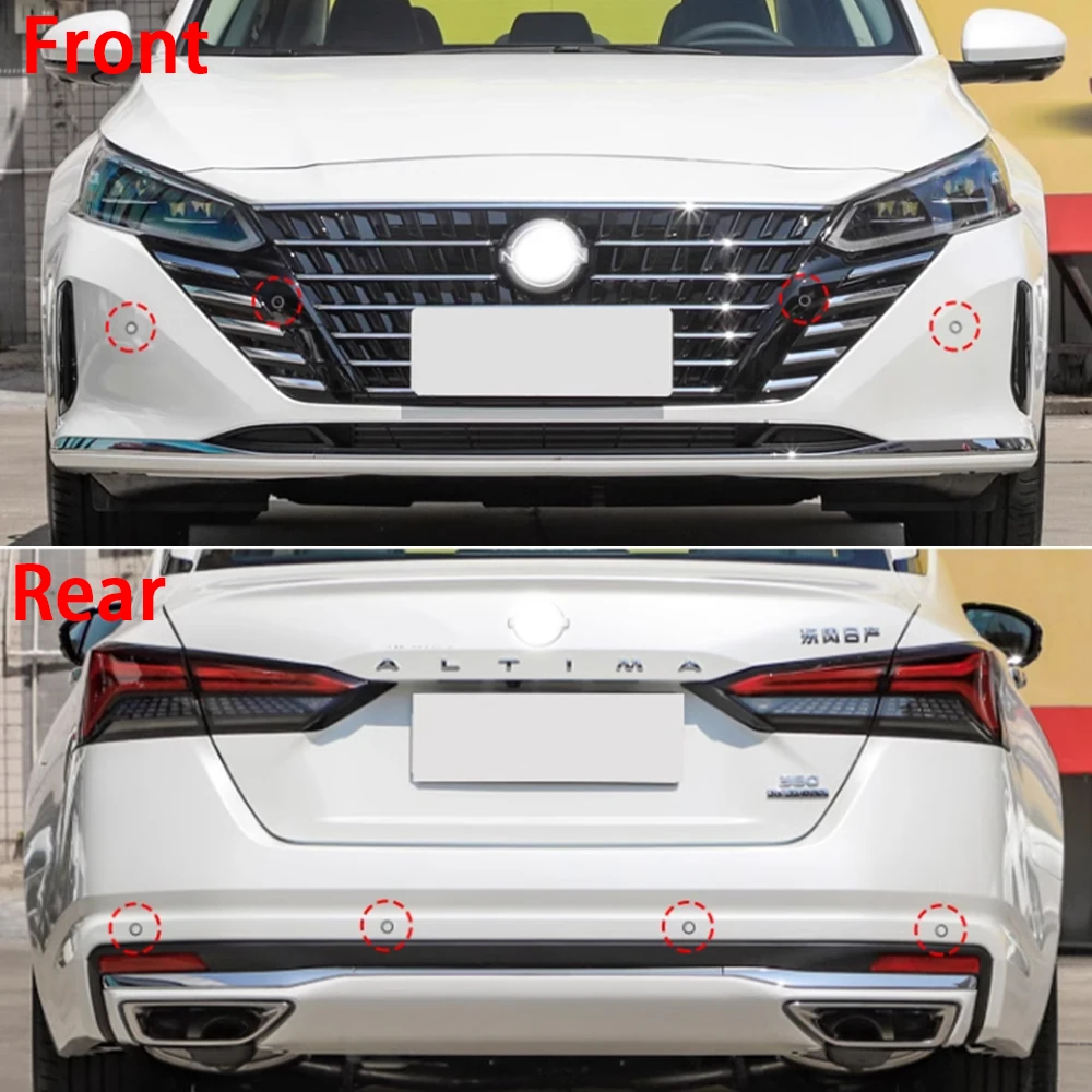 ZJCGO Front Rear Reverse Parking Sensor Assistance Backup Radar Buzzer System for Nissan Altima L34 2019~2024