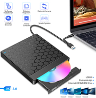 External CD DVD Drive USB 3.0 Type C 2-in-1 CD Player blu ray Burner DVD RW CD Writer Reader DVD-ROM Burner for Laptop Desktop
