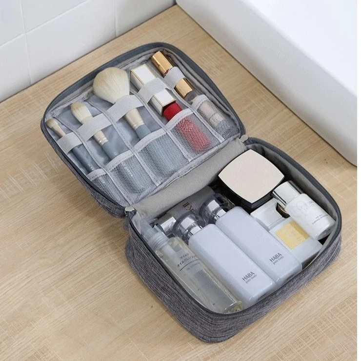 Bolsa de armazenamento eletrônico para viagem, multicamadas, multifuncional, para fone de ouvido, cabo de dados, carregador, disco rígido, acessórios, bolsa protetora