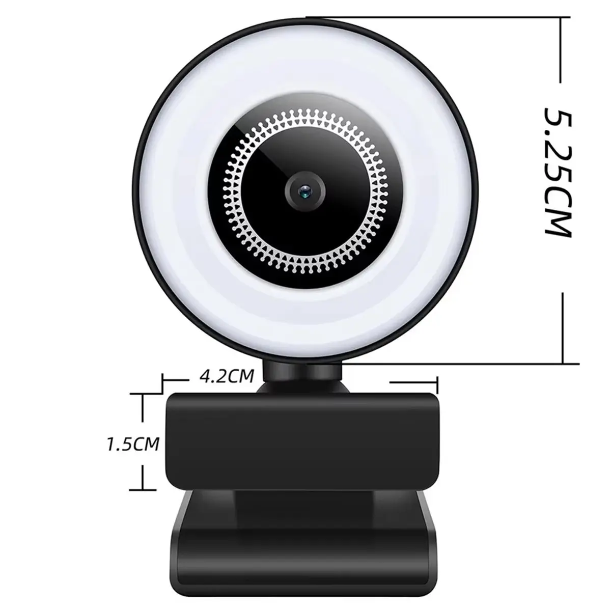 1080P Full HD Webcam 8MP with Auto Focus, Light Control, Microphone for PC, Laptop - Live Streaming & Broadcasting