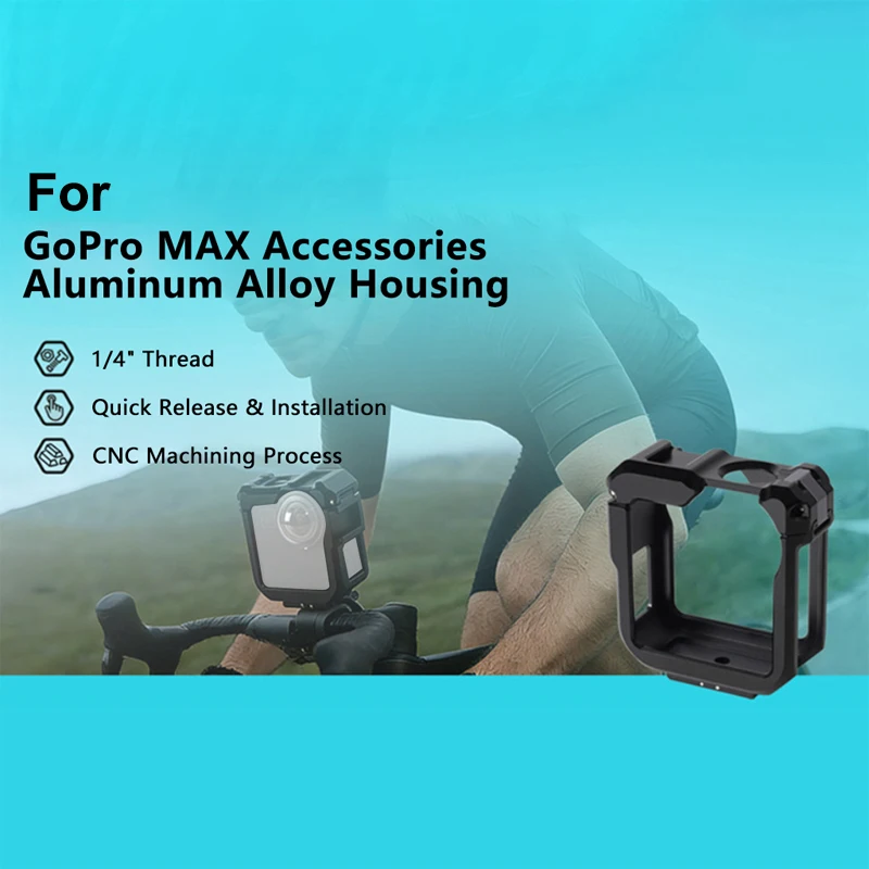

Aluminum Alloy Cage for GoPro Max Anti-Drop Metal Protective Frame Full Body Protection Kit