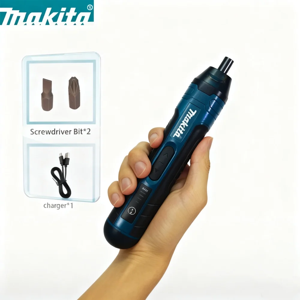 Makita draadloze elektrische schroevendraaier - 1300 mAh oplaadbare elektrische boormachine Multifunctioneel demontagegereedschap