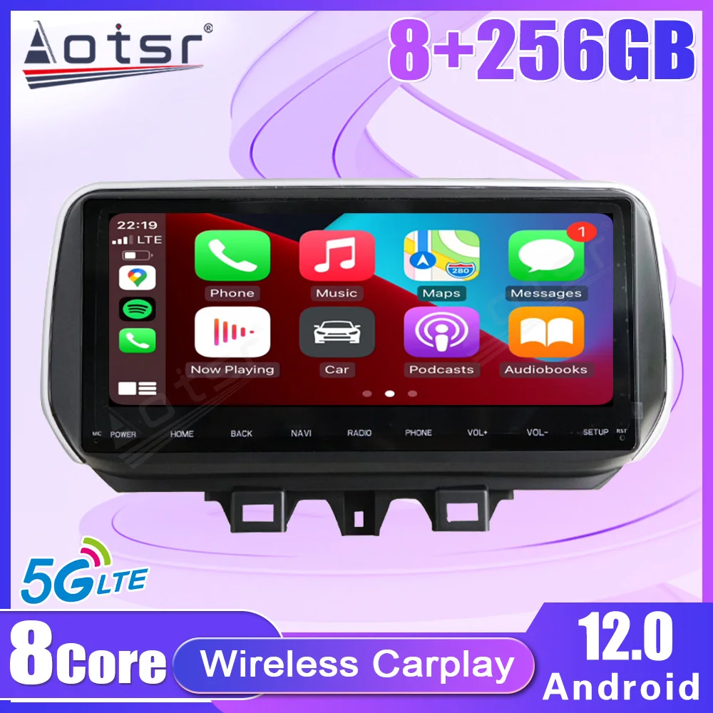 8+256GB Car Radio For HYUNDAI Tucson IX35 2018 Multimedia Video Player 8 Core Android12 Wireless Carplay Stereo Navigation GPS