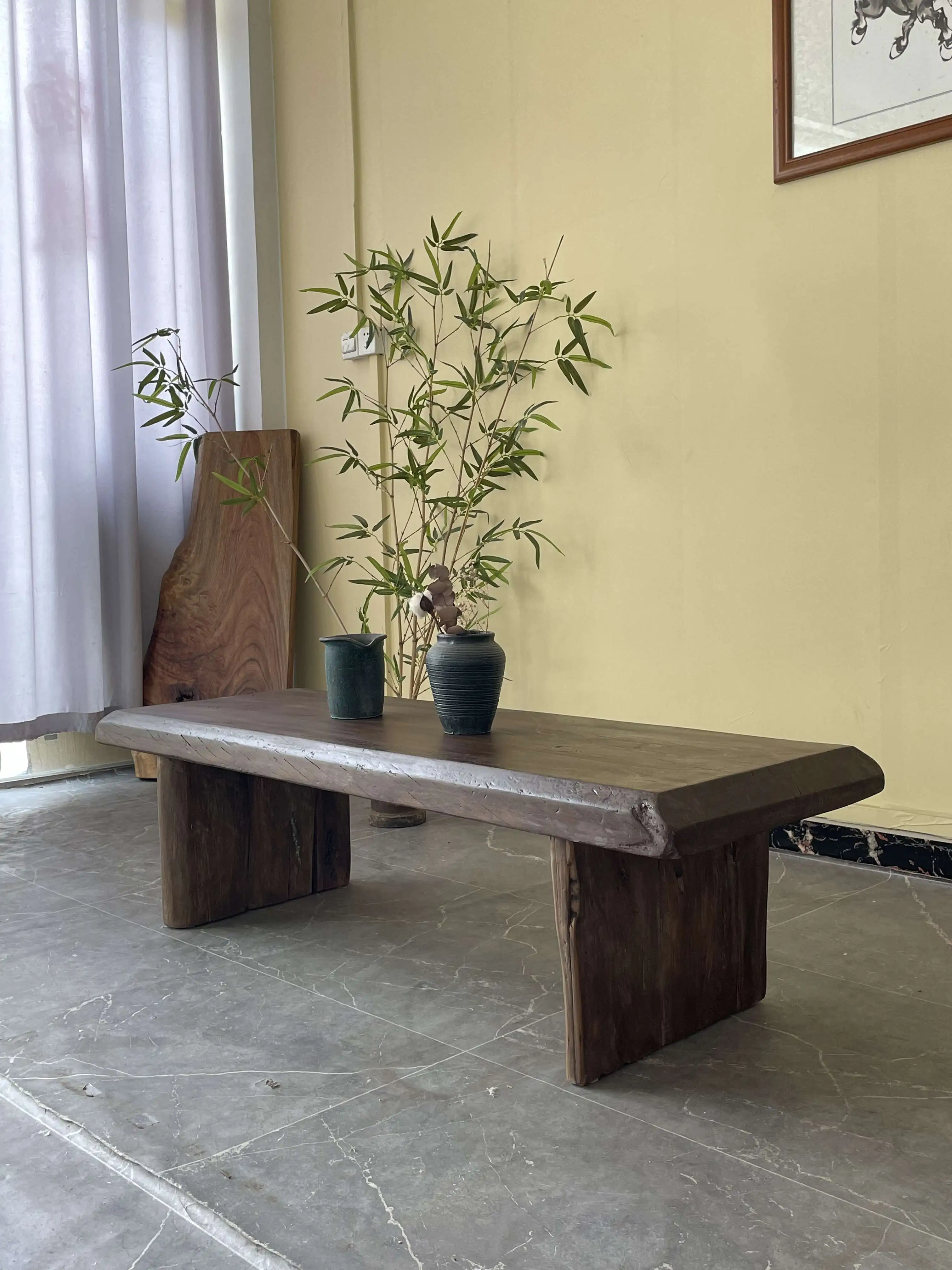 

# Деревянный чайный столик из массива дерева для дома и чайных комнат