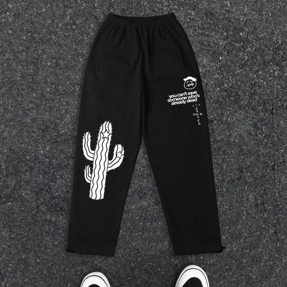 

2025 The Latest Brand Graffiti Sweatpants Loose Casual Fashion Cotton High Street Street Dance Long Pants Straight ins