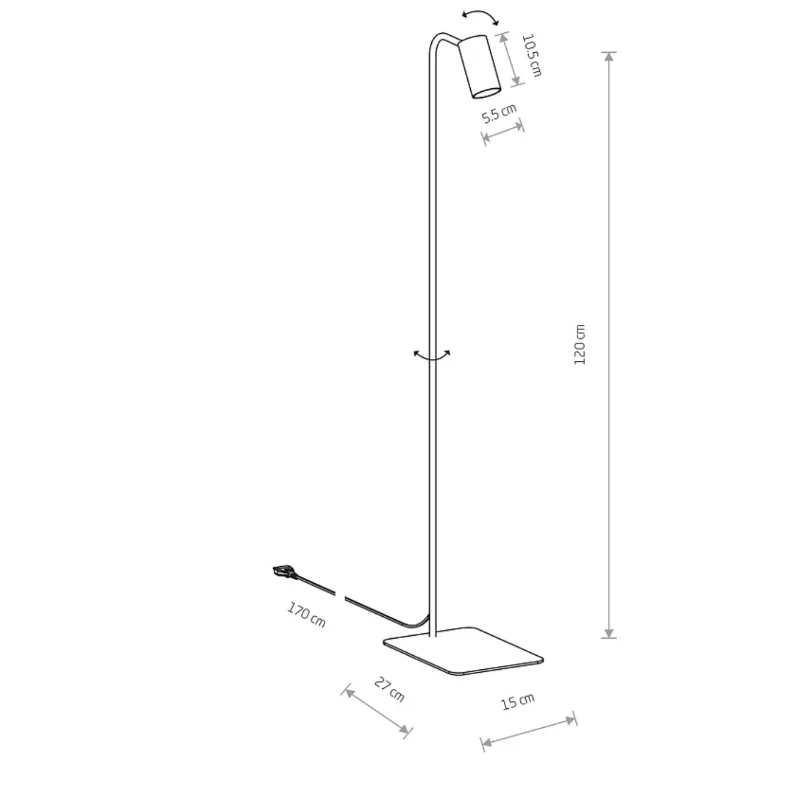 Nordic Ins Style Personalized Floor Lamp Postmodern Simple Living Room Floor Lamp Sofa Bedside Floor Lamp