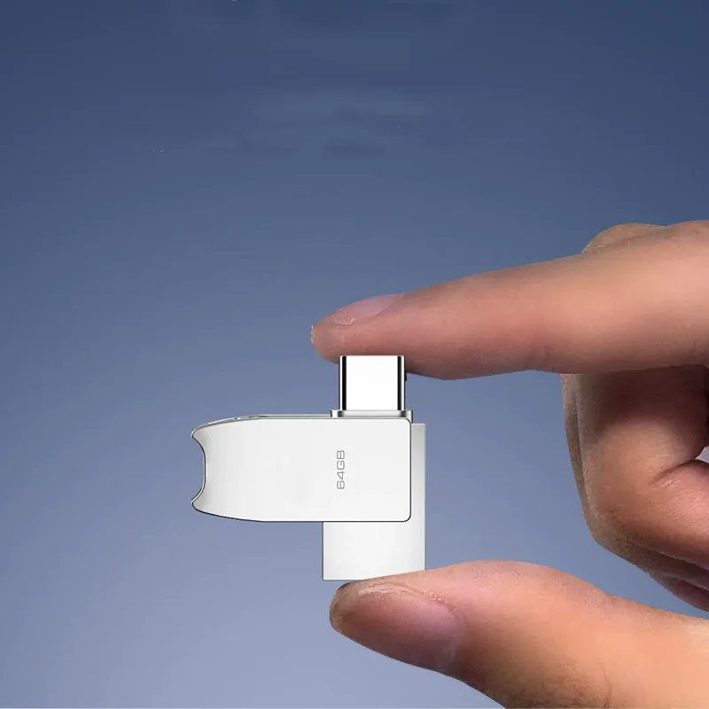 Dual-Interface USB Flash Drive | 28GB / 64GB | Type-C + USB | Metal High-Speed Mobile & PC Storage