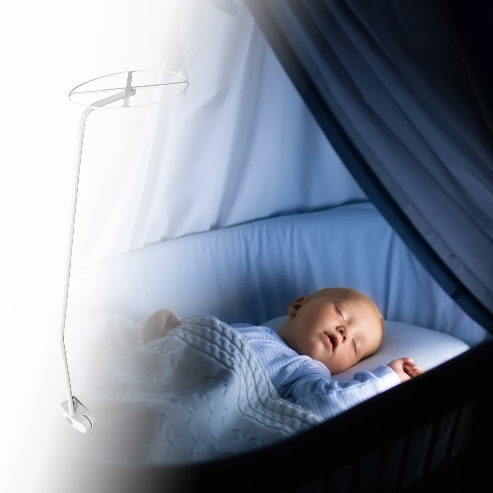 

Bracket for Mosquito Net Children's Pole Crib Holder Metal Canopy Bed