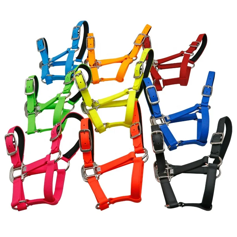 

Hot Sale English Saddle Horse Halter Waterproof and Wear-Resistant PVC Bridle Harness Equipment 1
