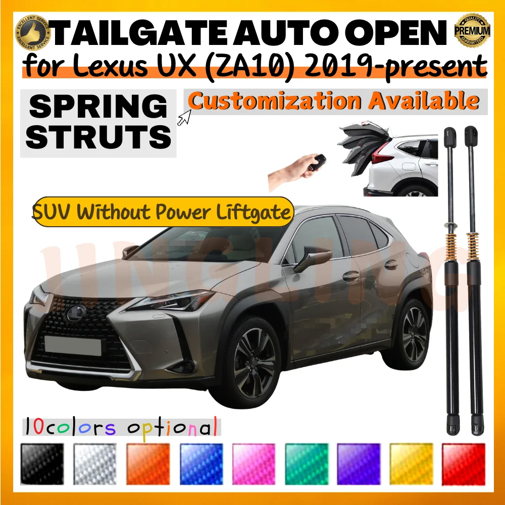 

Qty(2) Trunk Struts with Spring for Lexus UX (ZA10) 2019-present SUV W/O Power Liftgate Rear Tailgate Boot Lift Supports Shock