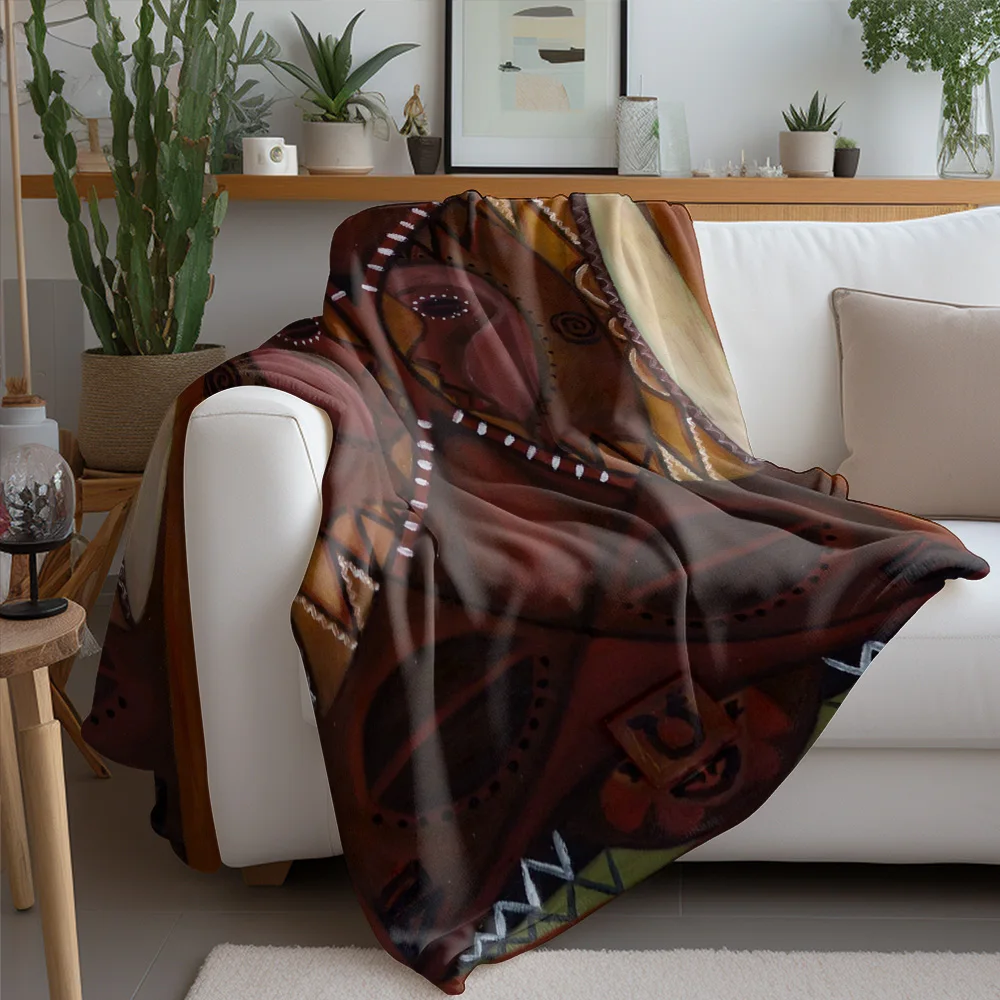 Tribal Aboriginal Dreamcatcher Blanket Native Australian Throw Cushion Bedding Decor Gift