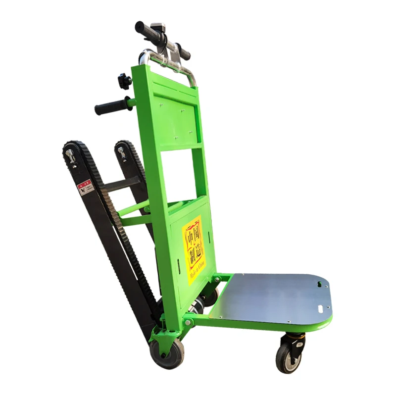 120 kg elektrische trapklimauto, handtrolley Klimwagen Rupstype op en neer trapklimmer Opvouwbare handtrolley