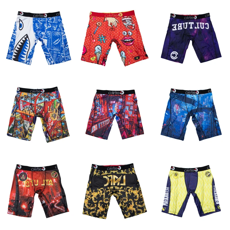 ETHIKA Sexy Men Underwear Boxer Cueca Panties Underpants Male Boxershorts Plus Size Boxer Briefs L-XXXL Breathable Boxer Briefs