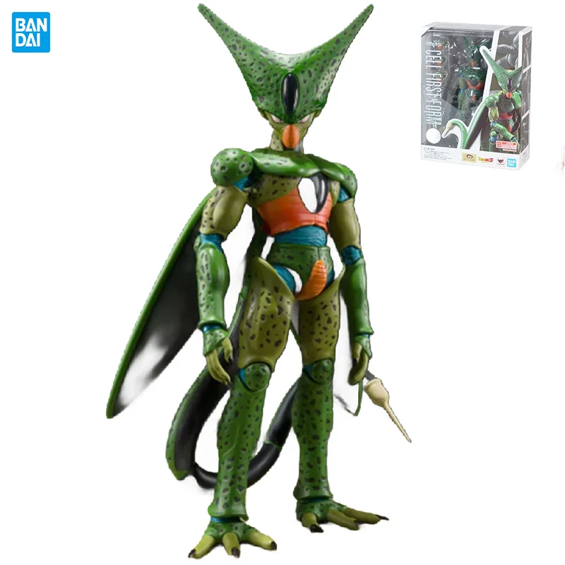 

In Stock Genuine Bandai Dragon Ball Z SHF Cell First Form Anime Action Figure Finished Model Collectible Boys Toys Gifts