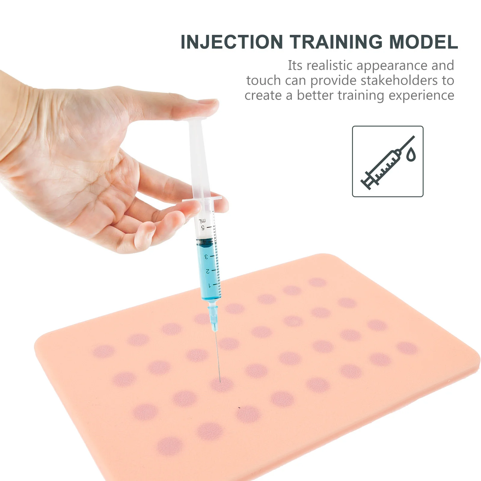 Skin Test Training Module Injection Model Silicone Practice Pad Subcutaneous Injecting Nurse