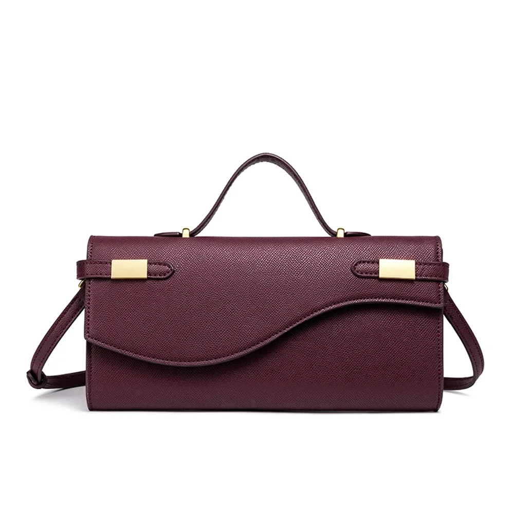 

2026 Cross-border New Pu Leather Vintage Texture Clutch Bag Fashion Mini Handbag Ladies Commuter Diagonal Bag