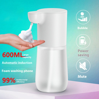 дозатор для жидкого мыла Soap dispenser 1S Bulit in Battery Type-C 600ML Automatic Foam Hand Washer Wash Dispenser Infrared Sens