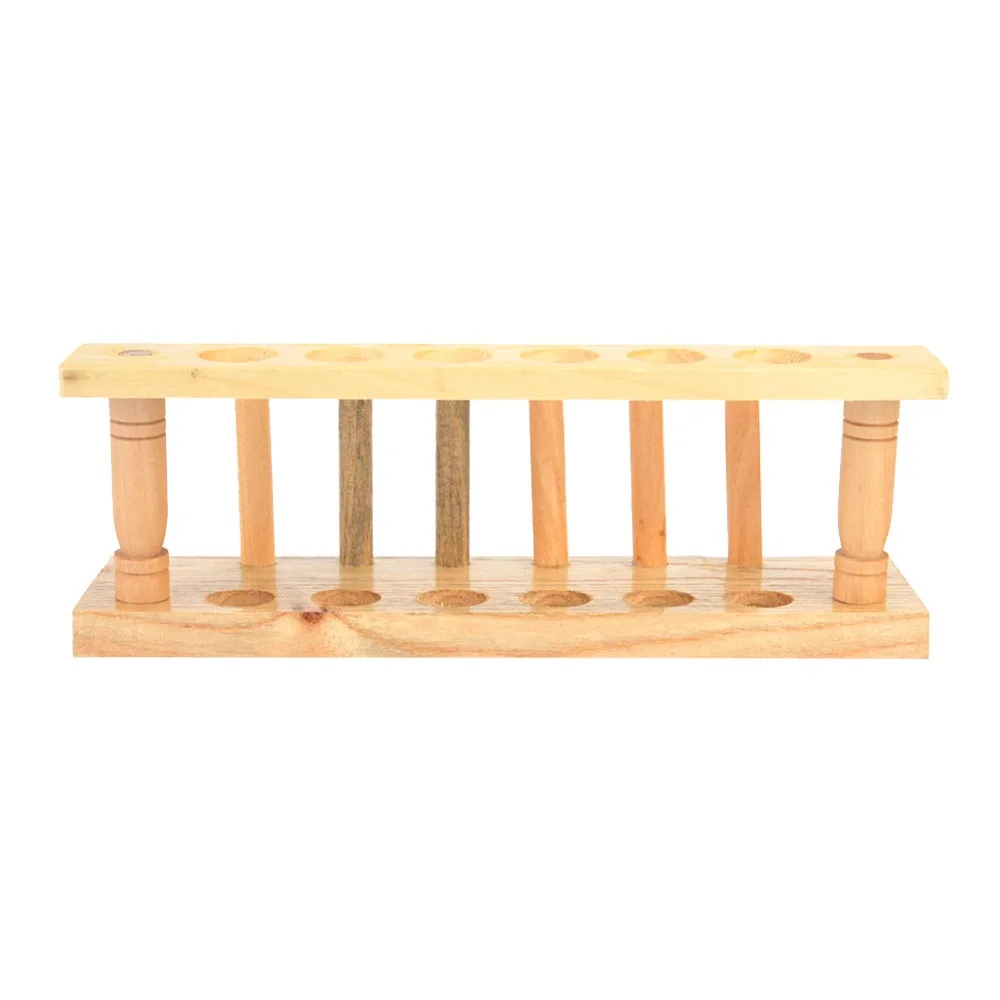 6/8/10 Hole Test Tube Rack Alkali Resistance Durable Wooden Test Tube Stand Stable Base Test Tube Stand Chemical Laboratory view 3