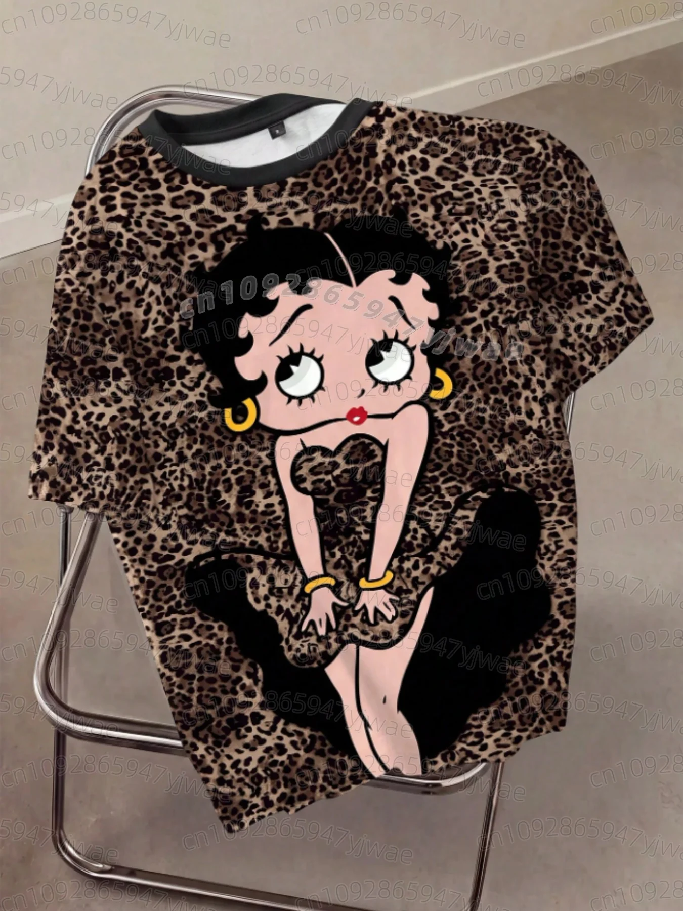 2026 KIDS Cartoon Betty Boop Print Herren Damen Kurzarm-T-Shirt Lässiger 3D-Druck Sommer MÄNNER FRAUEN Sport-Oberteile KIDS T-Shirt – Detail 9