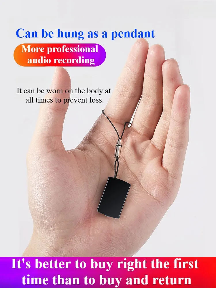 مسجل صوت مغناطيسي احترافي رفيع للغاية - تقليل الضوضاء عالي الدقة، تحرير هاتف OTG، 360 درجة ° التقاط متعدد الاتجاهات، Timestamp #4
