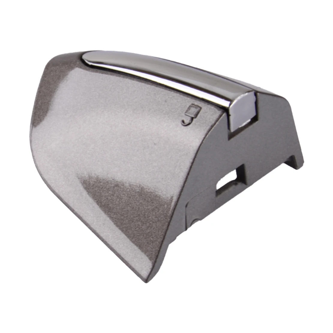 

DS73 F218A15-BE58DY Front Left Door Handle Key Cover Cap Bezel Gray With Silver Stripe Fit for Ford Fusion Edge 2013-2019 2020