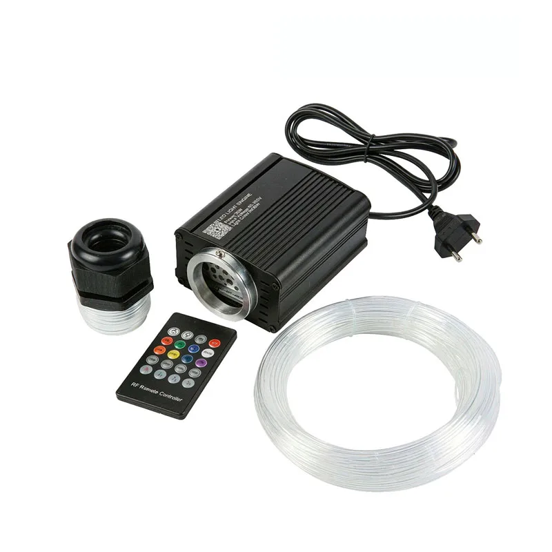 Twinkle 30W RGBW LED Light Engine APP music control LED Fiber Optic Light With PMMA Fiber Optic Cable Kit For Ceiling Decoration
