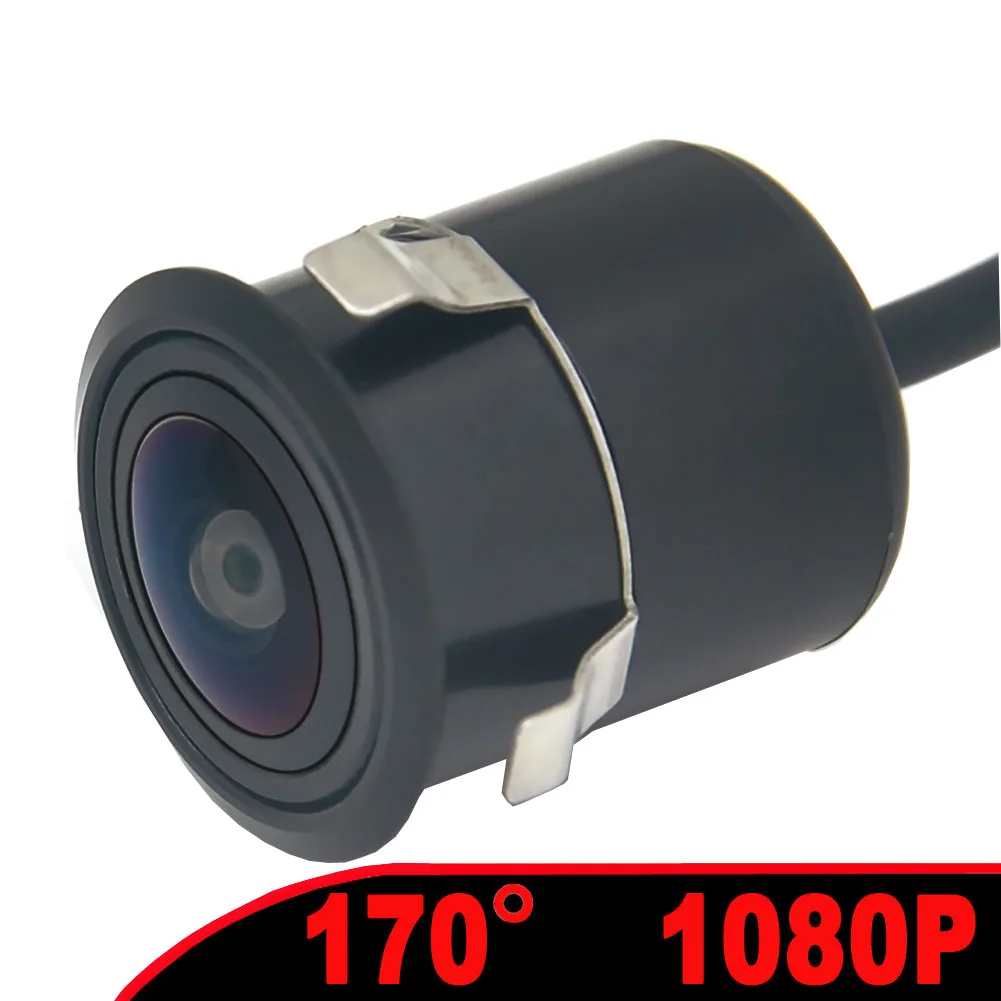 170° AHD 1080P Vehicle Rear View Camera Car Reverse Fisheye Night Vision Waterproof Universal 18.5MM Drilling with drill bit