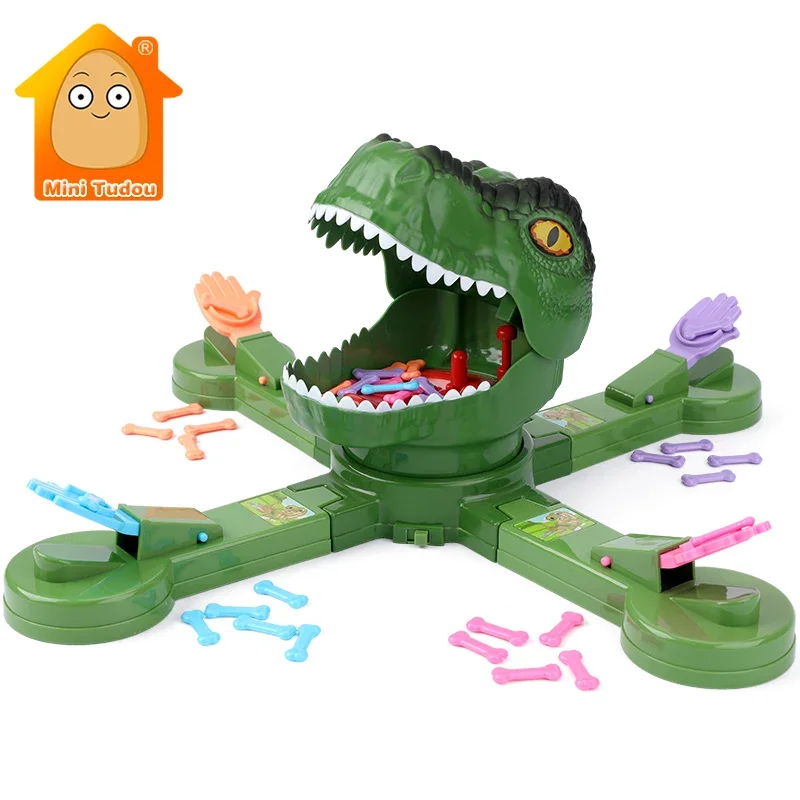 Kids Toy Feeding Dinosaur Electric Multiplayer Interactive Rotate Shot Game Party Competitive Desktop Toys For Children Gifts