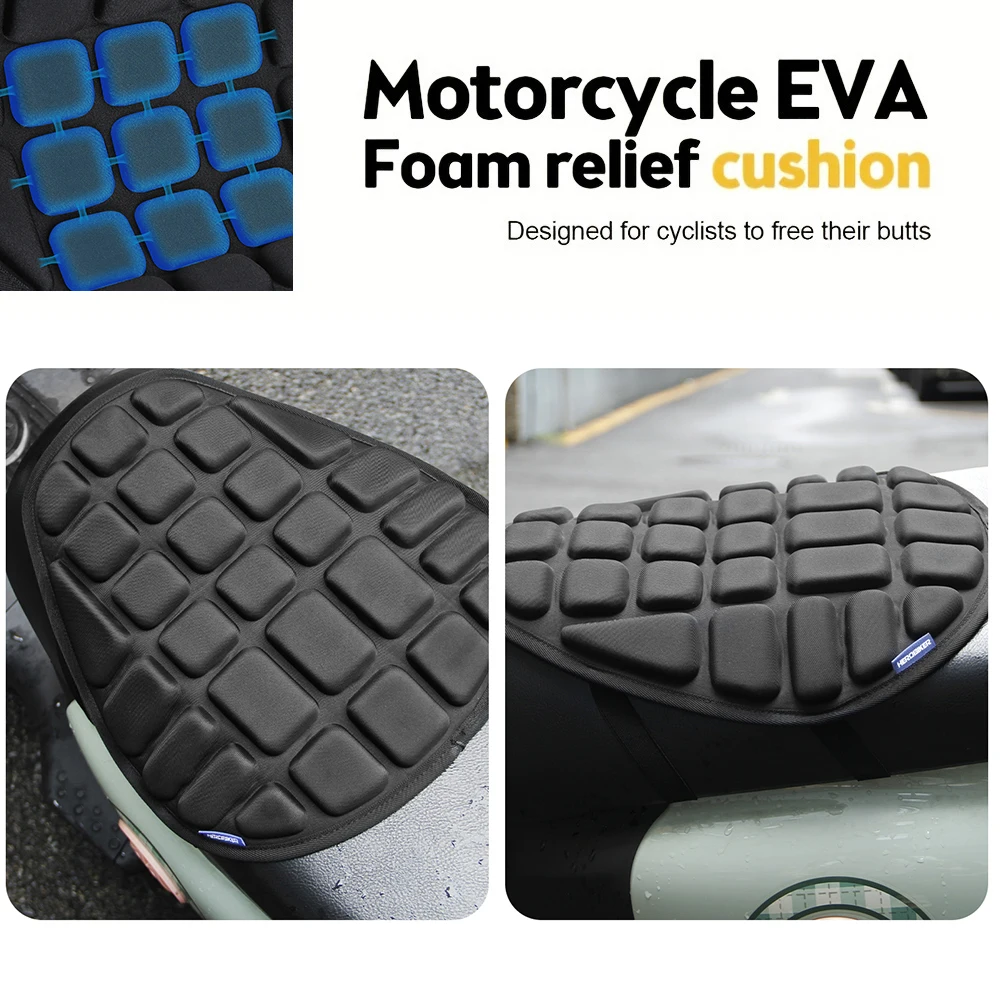 Motorbike Electric Bike Pads Cushion Shock Seat Cover Motorcycle Seat Breathable Comfort Pressure Relief Seat Saddles Universal