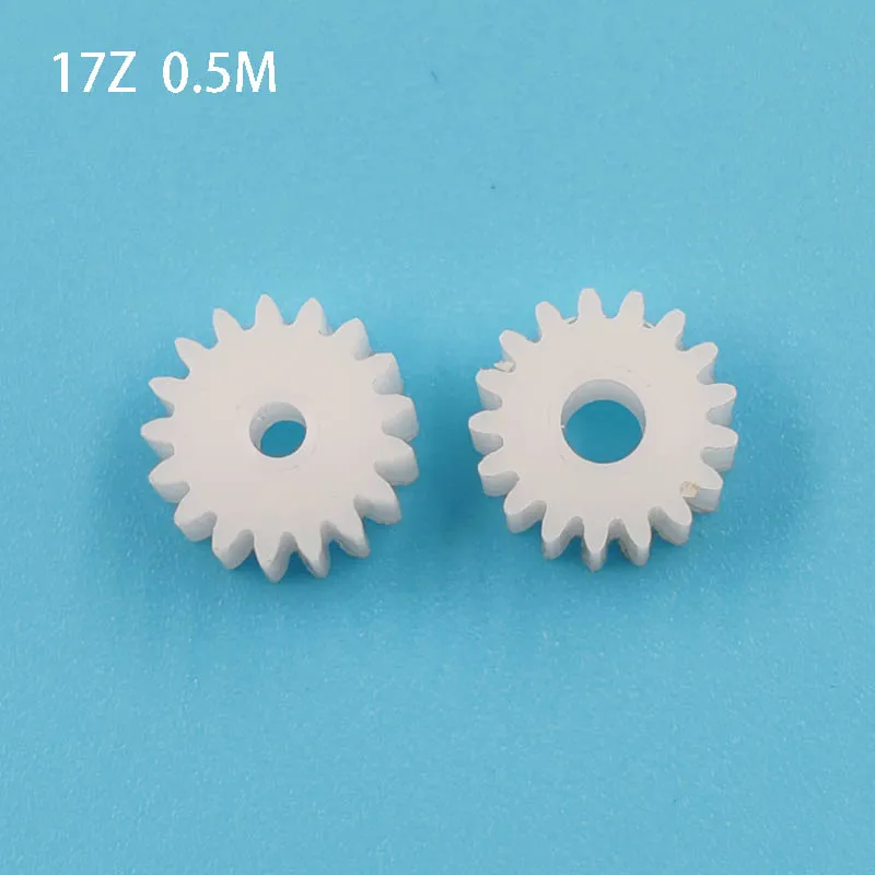 

17Z 0.5M POM Plastic Gear OD=9.5mm 17 Teeth DIY Repair Parts 172B 173A Pinion