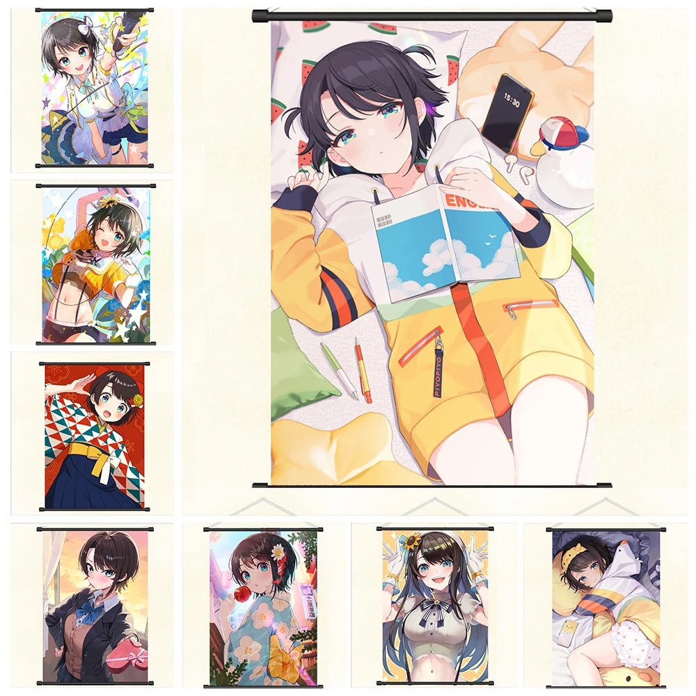 

Oozora Subaru hololive VTuber Decoration Picture Mural Anime Scroll Hanging Painting Cartoon Comics Poster Canvas Wallpaper Prin