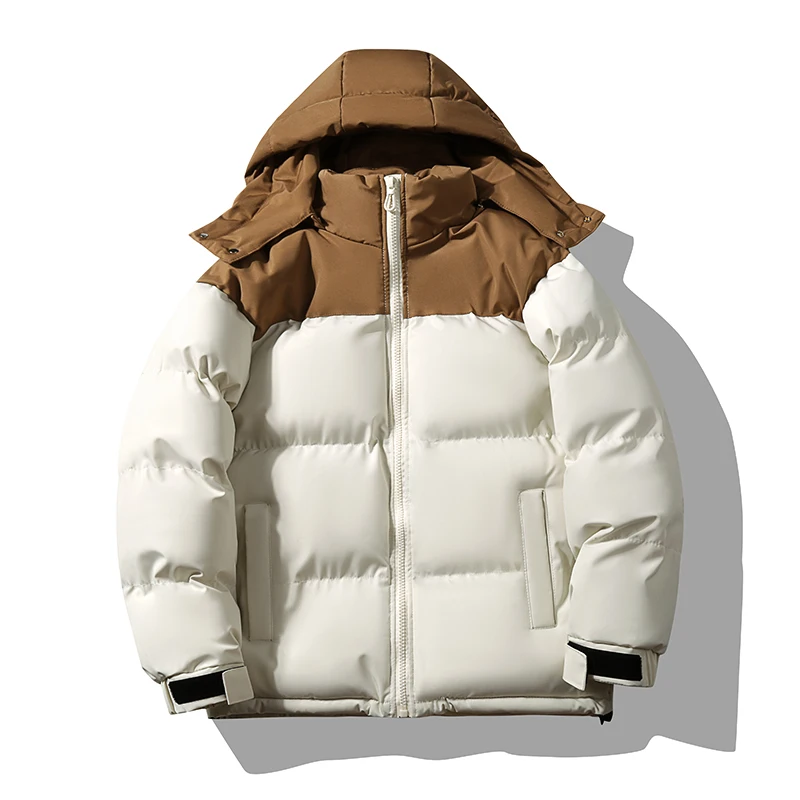 

Новая мужская утепленная хлопковая куртка-ветровка 2026 года для активного отдыха, теплая зимняя куртка свободного кроя из полиэфирного волокна, бренд HE