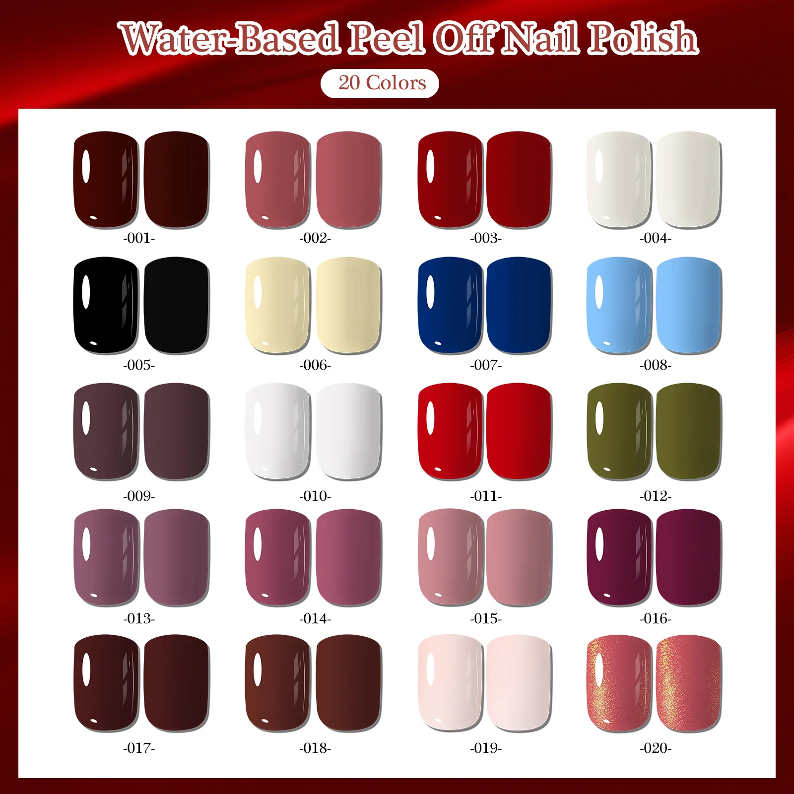 New Peelable Water-Based Nail Polish Transparent Quick Dry Top Coat, Odorless No UV Lamp Easy Tear Off Whitening for Students