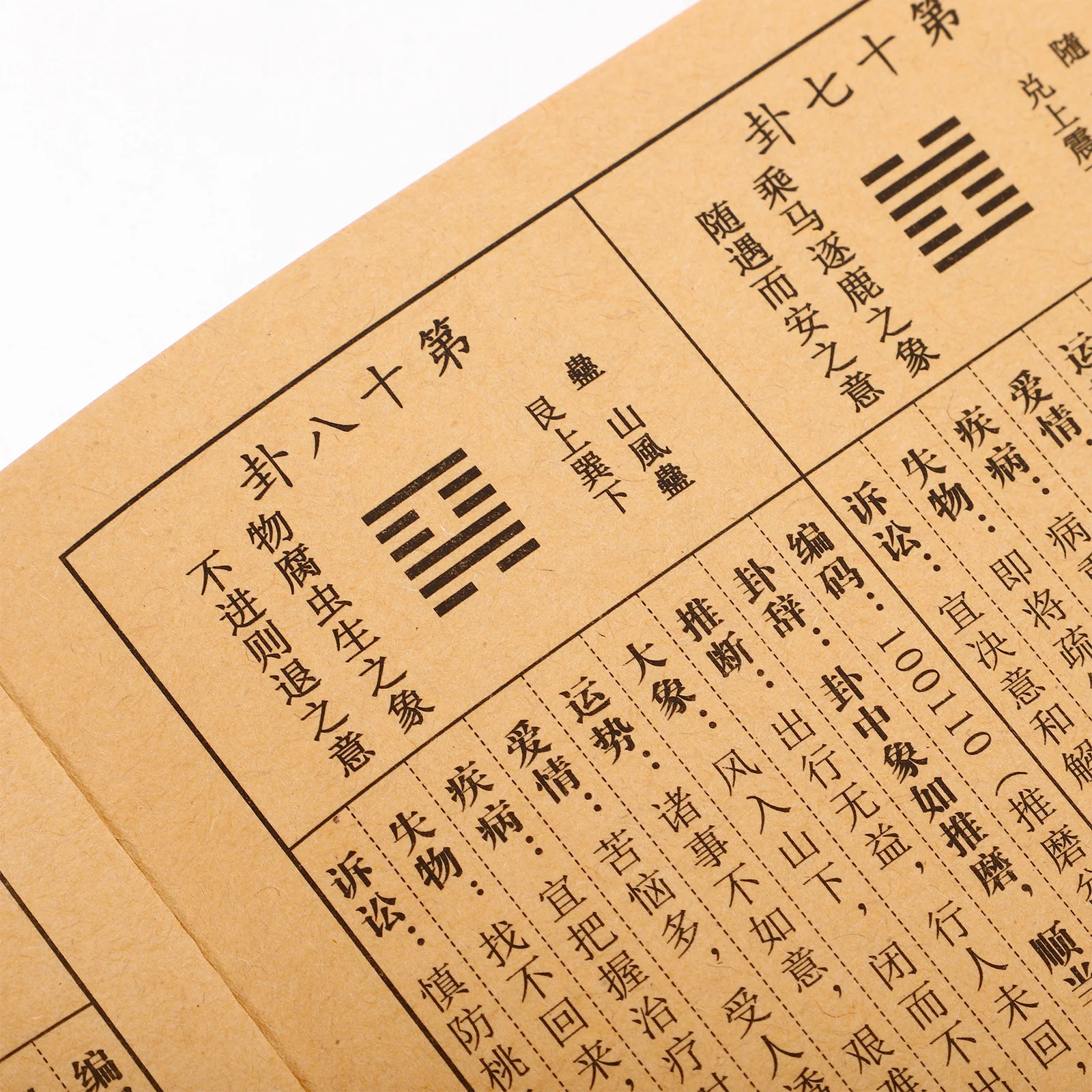 I Ching Sixty-Four Hexagrams Divination Book In-Depth Interpretation Spiritual Divination Guide Book of Changes Mystical