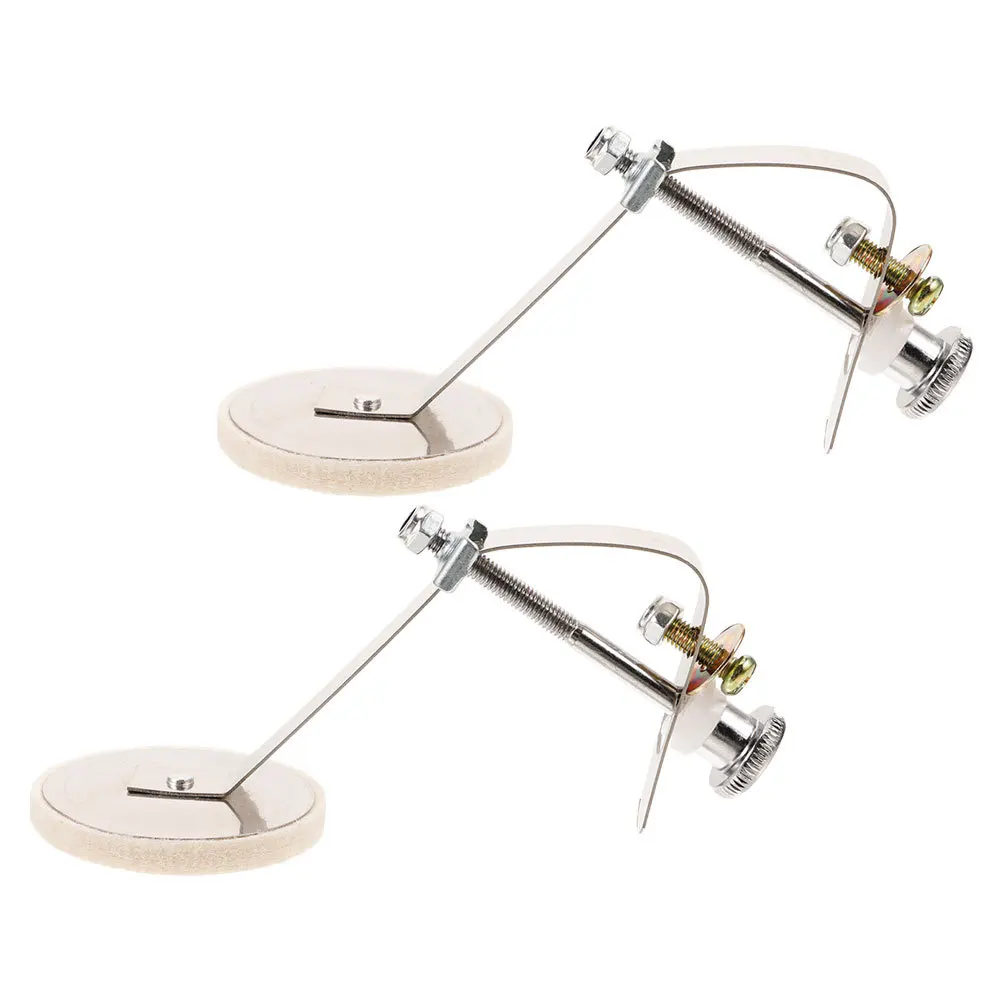 

2Pcs Snare Drum Dampener Mute Pads Metal Felt Alloy Noise Reduction Silencing Muffler Pads Drum Accessories Snare Dampener