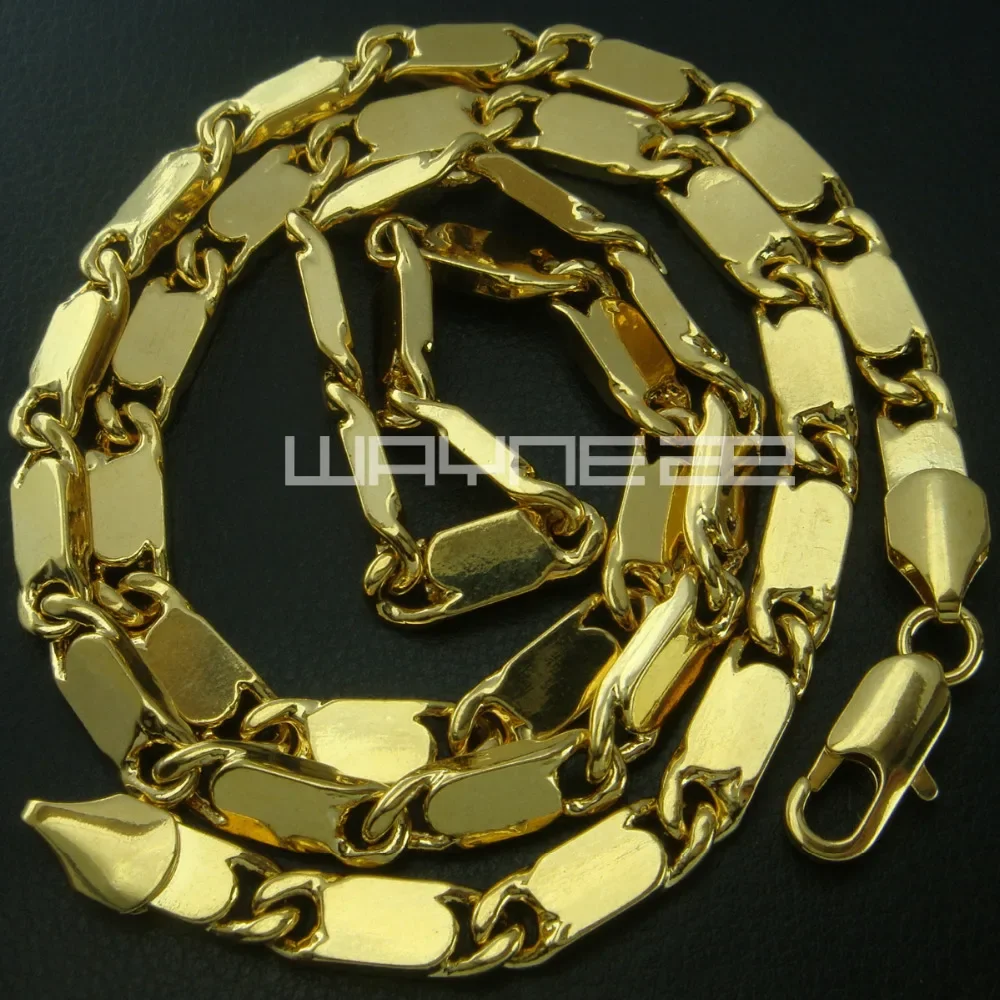 Gold color men  chains necklaces N233