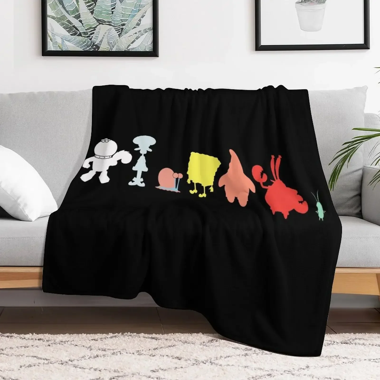 Bikini Bottom Silhouettes Throw Blanket warm for winter Blankets For Baby Decorative Sofa Blankets