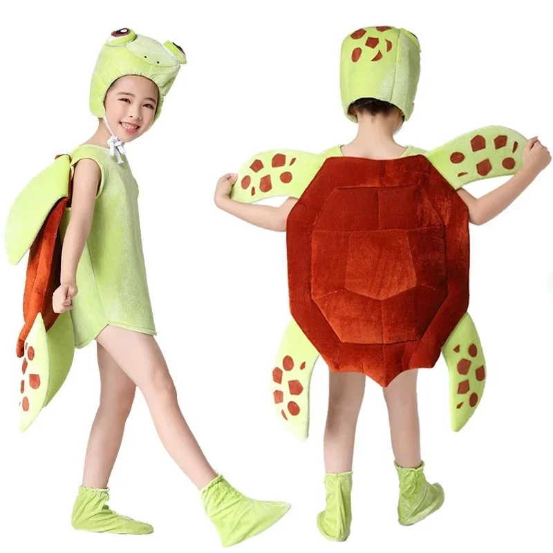 

❤2026★ NEW CHILDREN'S animal turtle kids cosplay costume Halloween sea turtle cos party kindergarten stage cosplay costume❤