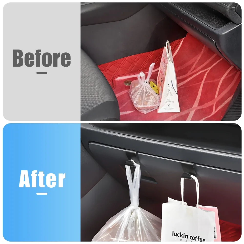 Car Glove Box Hook For Toyota RAV4 XA50 2019 2020 2021 2022 2023 2024 Multifunctional Storage Hanger Holder Clip Accessories