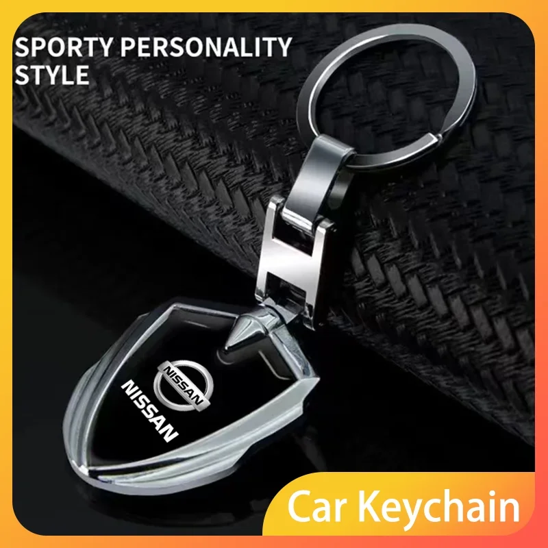 High-Quality 3D Metal Keychain Car Logo For Nissan X-Trail T32 T31 Qashqai Tiida Teana Car Styling