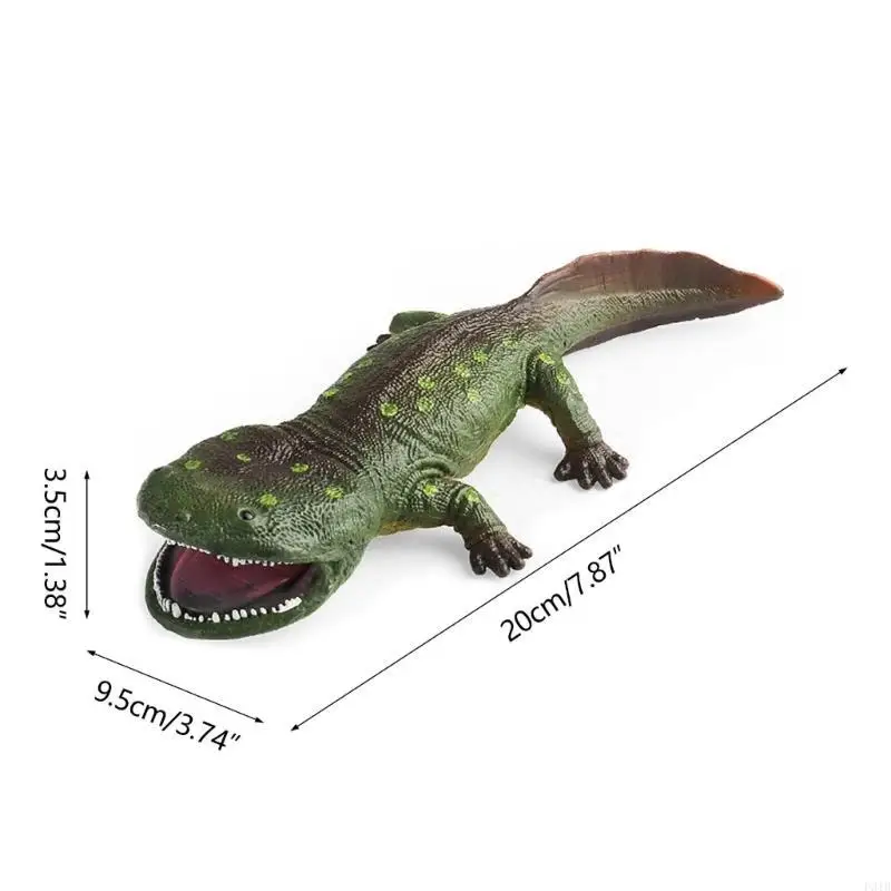 Cretaceous Period Toy Hand Painted Koolasuchus Figurine for Educational Fun P31B