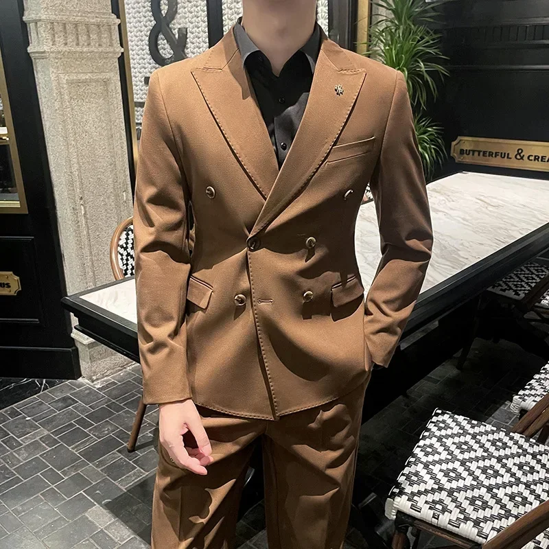 10140 hot-selling new style double-breasted suit men's suit business casual formal wedding dress