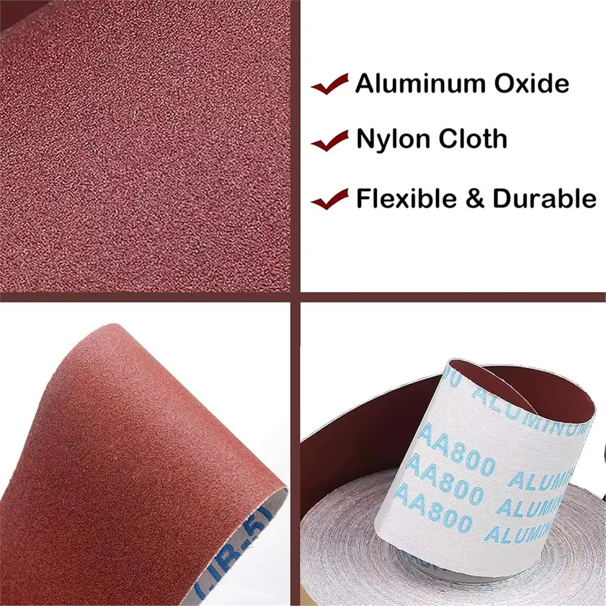 STOCK-Sandpaper Roll 6 Grits 1 Inch X 19.7inch Sandpaper Roll with Dispenser 80 150 240 320 400 600 Grit Sandpaper Assortment