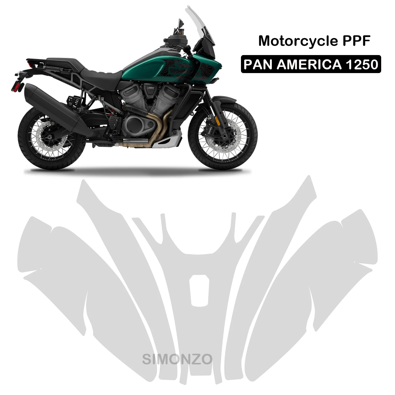 

Для Pan America 1250 PPF обтекатель Невидимый Набор защитная пленка для тела PA1250 ТПУ PA 1250 S Защитная пленка для краски мотоцикла