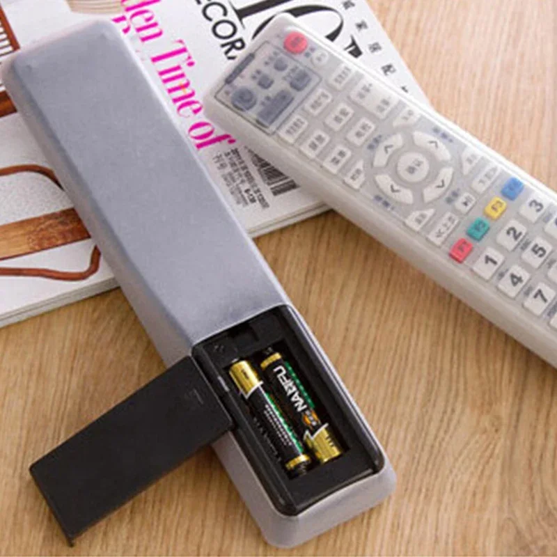 Universal Waterproof Silicone TV Remote Control Cover Clear Shrink Film TV Remote Control Protective Case Dust Proof Cover